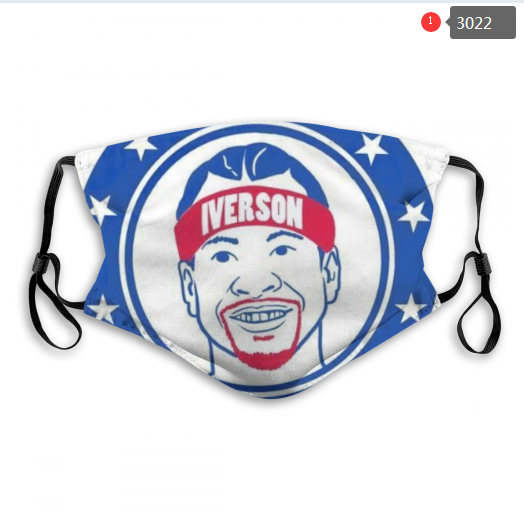 NBA Philadelphia 76ers #3 Dust mask with filter->nba dust mask->Sports Accessory